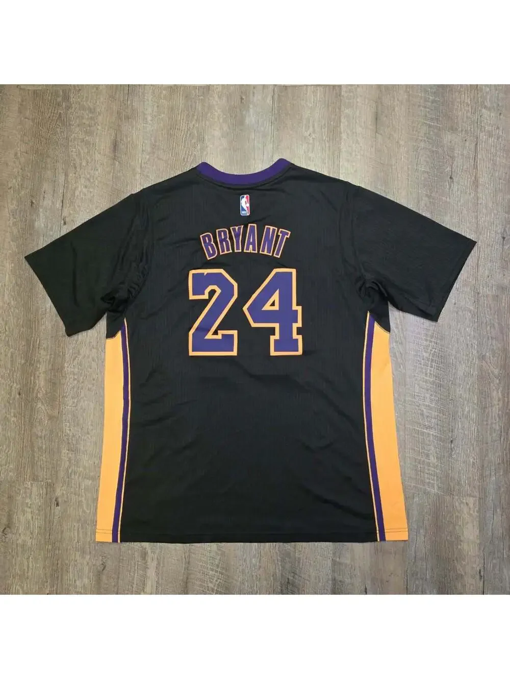 Kobe Bryant Hollywood Nights Lakers Adidas black sleeve Jersey Medium mamba NWOT